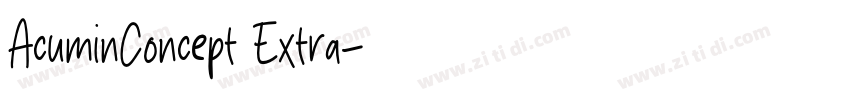 AcuminConcept Extra字体转换